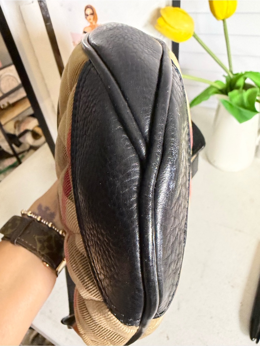 Burberry Brook House Quilted Hobo Bag - Picture 6 of 14